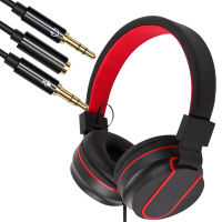 Wired Headphone Travel Foldable Gift With Microphone Soft Earpads School Lightweight Universal Home Portable On Ear Stereo