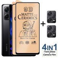 4in1 Soft Matte Film Note 12 10 9 8 11S 10S 10T 9T Protector Cover