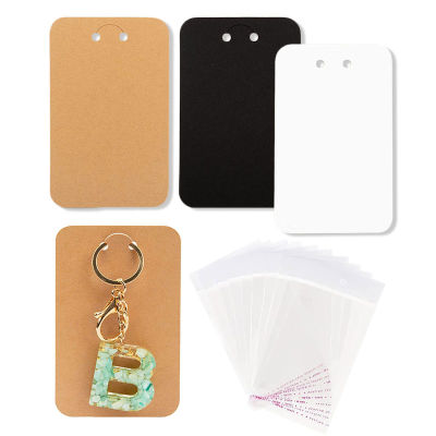 50pcs 7.5x12cm Keychain Packing Cards Kraft Paper Cards for diy Jewelry Keychain Display Cardboard Keyrings Retail Price Tags Artificial Flowers  Plan