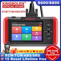 ┇™๑ Kingbolen S800 OBD2 Scanner Engine/ABS/SRS/Transmission Diagnostic Scan Tool Airbag Code ReaderLifetime Free PK Launch CRP123