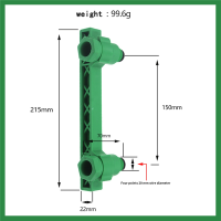 2 Pcs Shower Faucet Holder 4 Points PPR Pipe Double Water Mixing Valve Opening Positioner with Accessories Pipe Fittings Accessories