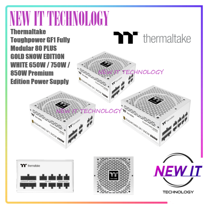 Thermaltake Toughpower GF1 Fully Modular 80 PLUS GOLD SNOW EDITION ...