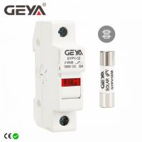 GEYA ตัวยึดฟิวส์1P พร้อมตัวเหนี่ยวนำไฟ LED สำหรับ10*38มม. ฟิวส์ PV ลิงค์ระบบพลังงานแสงอาทิตย์ PV ป้องกัน2A 6A 10A 15A 20A 25A 30A ฟิวส์ลิงค์