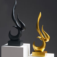 Creative Nordic Modern Abstract Art รูปปั้นเครื่องประดับบ้าน Figurines ห้องนั่งเล่นสำนักงานเดสก์ท็อปประติมากรรมตกแต่งสวน