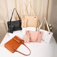 TOT กระเป๋าสองชิ้นชุด 2022ladies handbags แฟชั่นผู้หญิงกระเป๋าสะพายสีขาวสบาย ๆ