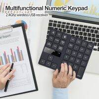 คีย์บอร์ดตัวเลขไร้สาย35ปุ่ม2.4GHz แป้นพิมพ์ขนาดเล็กแท็บเล็ตสำหรับแล็ปท็อปและโน้ตบุ๊ค