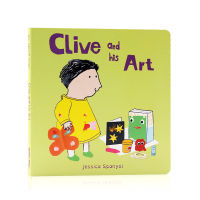 Clive and his art picture book childrens Enlightenment cardboard Picture Book Child &amp; #39; S play publishing parent-child interaction