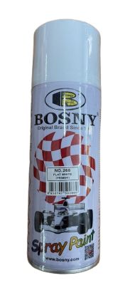 สีสเปรย์ "BOSNY" ประกอบด้วยสารอะครีลิค สีขาวด้าน ***ส่งด่วนทุกวัน