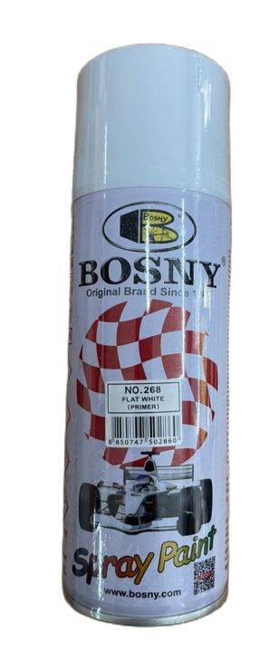 สีสเปรย์-bosny-ประกอบด้วยสารอะครีลิค-สีขาวด้าน-ส่งด่วนทุกวัน