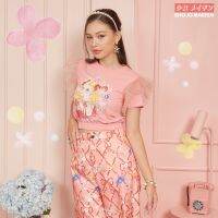 Sayuri T-shirt (Pink) - Malabrand PF22 M24  เสื้อยืดผู้หญิง เสื้อครอปผู้หญิง