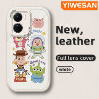 YIWESAN เคสสำหรับ VIVO Y35 Y16 5G Y56 5G เคสการ์ตูนตุ๊กตานักบินอวกาศรูปแบบดีไซน์ใหม่ใหม่ดีไซน์ใหม่โทรศัพท์ดีไซน์ด้านข้างนุ่มหนังกล้องฝาปิดเลนส์เคสบางป้องกันเคสกันกระแทก