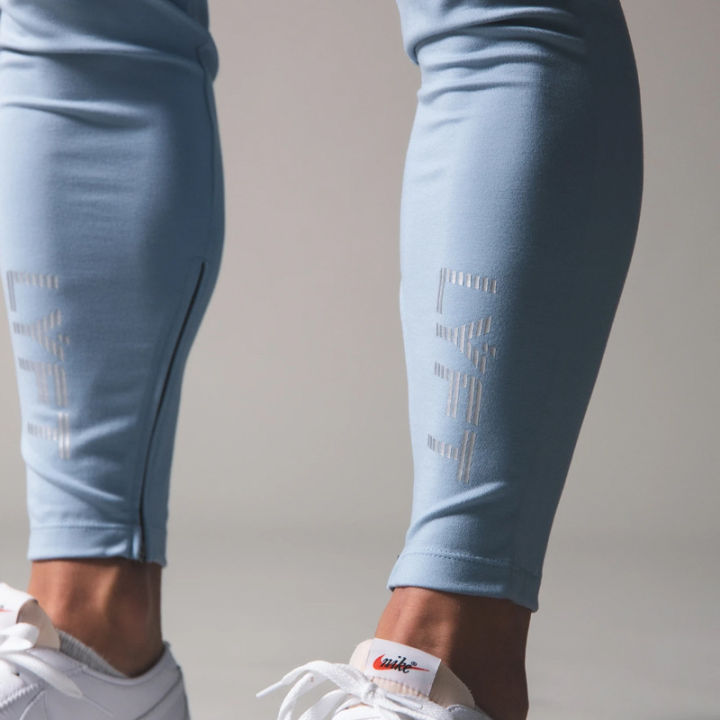 lyft2020ใหม่กางเกงกีฬาฟิตเนสลำลองผู้ชายกางเกงslim-feet-กางเกงติดซิปปลายขา
