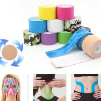 5M Lenght Elastic Kinesiology Tape Athletic Recovery Elastic Tape Muscle Pain Relief Knee Pads Support for Gym Fitness Bandage