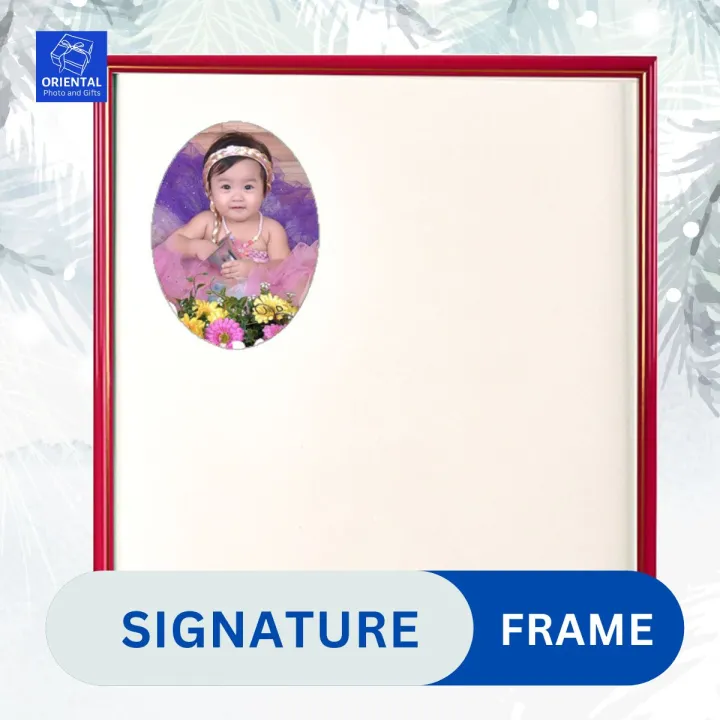 SIGNATURE FRAME Free Print ( Small 13x16 and Big 15x20 Pusha Pink) Lazada PH