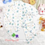 Bộ quần áo bé gái dài tay Minky Mom