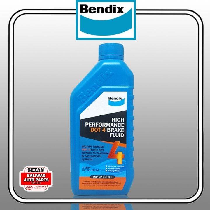 BRAKE CLUTCH FLUID DOT 4 1 LITER HIGH PERFORMANCE BENDIX BBF24 Lazada PH