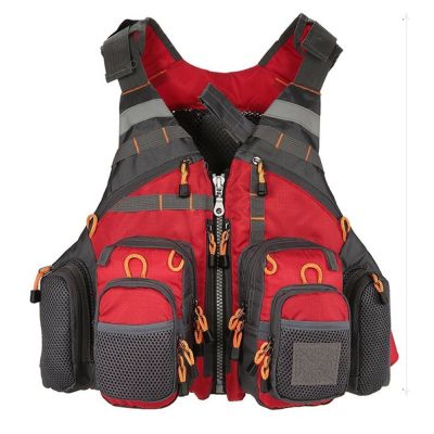 Outdoor sports fishing vest mens breathable swimming life jacket safety vest survival practical hunting vest  Life Jackets