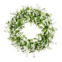 43cm Large Simulated Greenery Wreath Garland Summer Front Door Window Decor