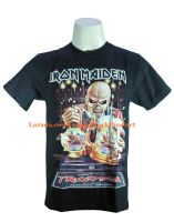 เสื้อวง IRON MAIDEN ไอเอิร์นเมเดน ไอร่อน ไซส์ยุโรป เสื้อยืดวงดนตรีร็อค เสื้อร็อค  PTA1798 ราคาคนไทย