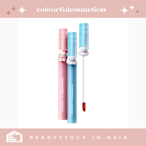 [Readystock] Colorkey Hello Kitty & Cinnamoroll Lip Series Colorkey