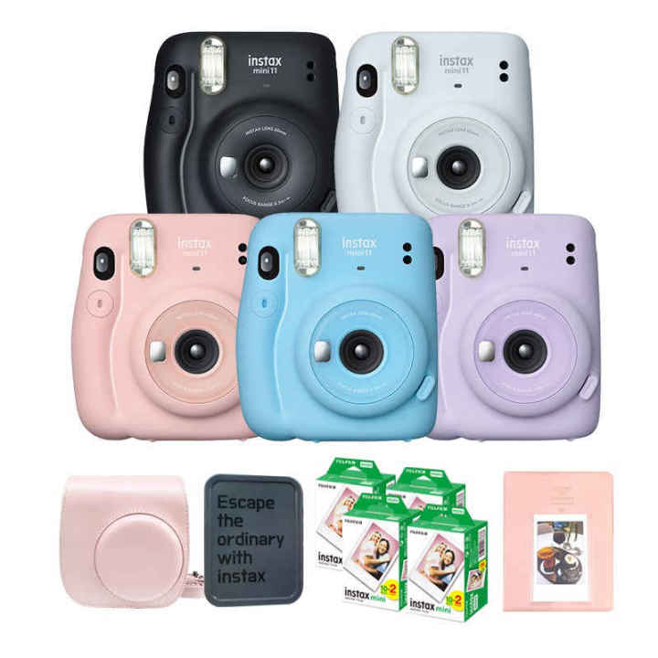 Instax Mini 11 Polaroid + exclusive bag + 80 sheets of film + tin case ...