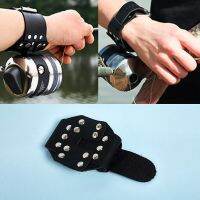 tdfj 1 pcs Self-defense Wristband Fishing Shooting Reel Holder Guard Adjustable protective