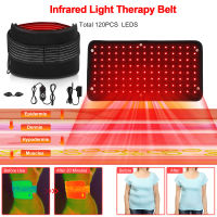 850nm/660nm Near Infrared Wearable Wrap Deep Therapy Wearable Wrap Waist Massage Pad For Back Shoulder Joints Muscle Pain Relief Red Light Therapy Belt