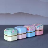 Polygon Mini Sealed Storage Cans, Metal Jars, Tin , Colorful Kitchen Jars, Food, Candy Container Case, Chinese Style, 1Pc