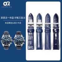 Genuine Leather Watch Strap For Men And Women Suitable CITIZEN TIANWANG Bracelet Blue