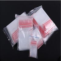 100pcs High Quality Plastic Zip Lock Ziplock Bags Clear Food Storage Package Small Jewelry Packing Reclosable Poly Zip Bag Thick Food Storage Dispense