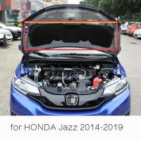 รถ Hood ความร้อนฉนวนกันความร้อนสำหรับ HONDA JAZZ 2008-2013/2014-2019 GK5ด้านหน้าเครื่องยนต์เสียงฉนวนกันความร้อนผ้าฝ้ายซับอุปกรณ์เสริมรถยนต์2009 2010 2011 2012 2015 2016 2017 2018