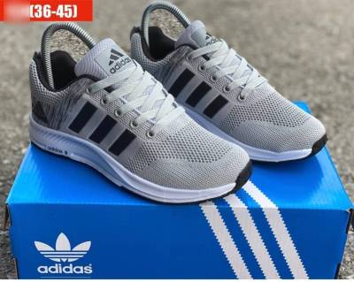 รองเท้าผ้าใบชาย รองเท้าอาดิดาส รองเท้าAddidas (สีเทาอ่อน) Size 36-45