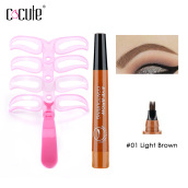 Cocute 2pcs set 4 Pairs Eyebrow Painting Tool Eye Brow Pen Suitable for 4 Shaping Eyebrow easy to use Cosmetic Tool Eye Makeup