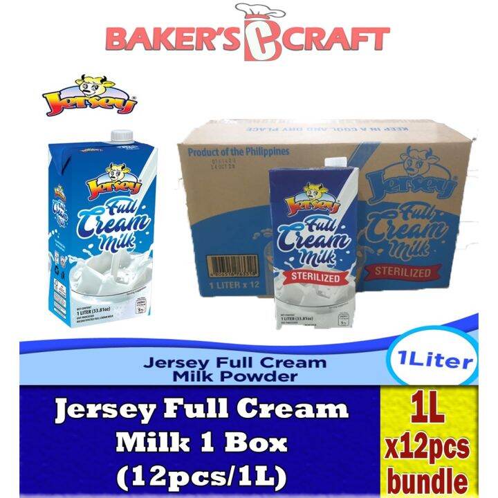 Jersey Full Cream Milk 1 Box (12pcs/1L) Lazada PH