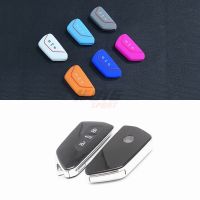 ☬ For Seat leon fr mk4 2019 2020 1pcs Silicone Car Key Case Remote Control Protector Cover Skin 3 Button Smart Keychian Holder