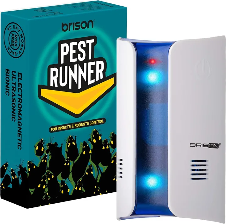 BRISON Ultrasonic Rodents Repellent - Electromagnetic Pest Repeller ...