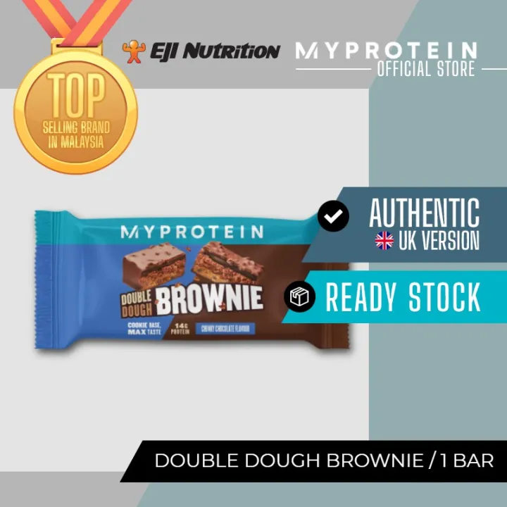MYPROTEIN Double Dough Brownie, 1 Bar Lazada