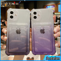 เคสโทรศัพท์แฟชั่นอเนกประสงค์กระเป๋าใส่บัตรไล่ระดับสีสำหรับ IPhone 14 13 12 11 Pro Max XS Max XR 7 8 Plus หรูหราฝาครอบหลังกันกระแทก