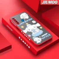 JIUMOO เคสสำหรับ Infinix S5 S5ไลท์เคส X652กระต่ายลายการ์ตูนลอเรลเคสแข็งมีน้ำค้างแข็งโปร่งใสขอบด้านข้างเคสซิลิโคนรูปสี่เหลี่ยมฝาหลังเต็มตัวเคสป้องกันเคสมือถือกันกระแทกกล้องดีไซน์ใหม่