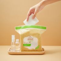 Aime Facial Cotton Pad Organic : เอเม่ สำลี เช็ดหน้า ออร์แกนิค 100% x 1 ชิ้น SRSi