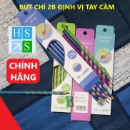 Hộp 12 cây bút chì định vị 2B Tặng kèm gọt - chuốt giúp bé cầm bút viết