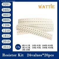 ❁ Resistor kit 0201 0402 0603 0805 1206 1210 1812 2512 smd Resistor package 25valuesx20PCS 500PCS 1 Sample Kit Resisor