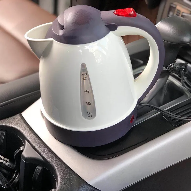 Mini Portable Electric Kettle Car 12v/24v 1l Tea Kettle 304