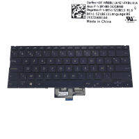 ภาษาฝรั่งเศสคำ AZERTY เบลเยียมกรีกคีย์บอร์ดเรืองแสงสำหรับ Asus UX433 ZenBook UX433FA UX433FAC เปลี่ยนคีย์บอร์ด Blue Keycaps Teclado-qlcaee181