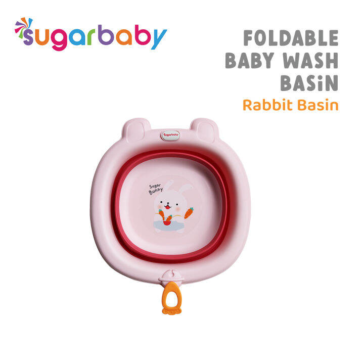 Sugarbaby Foldable baby wash basin rabbit Lazada Indonesia