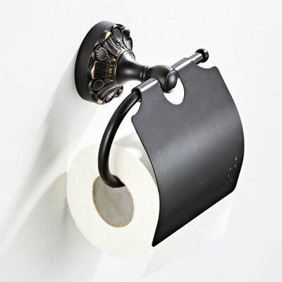 Black Bathroom Hardware Set Antique Brass Brush Toilet Paper Holder Robe Towel Ring Bathroom Grab Bar Ceramic Soap Dish Retro