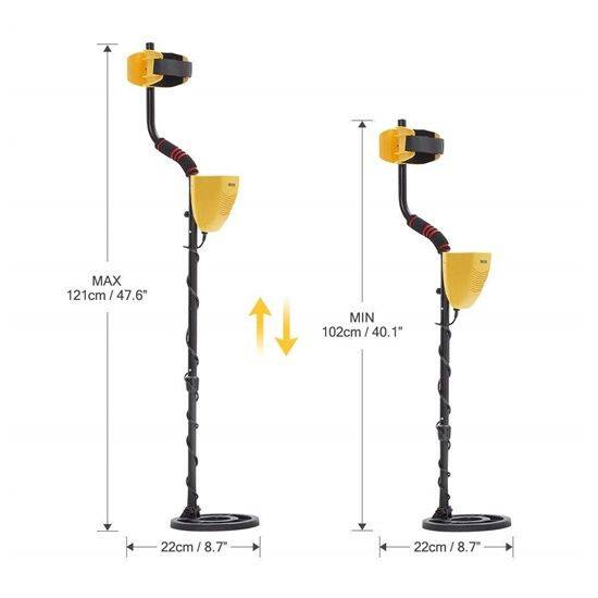 เครื่องตรวจจับโลหะ-เครื่องหาทอง-เครื่องตรวจจับโลหะใต้ดิน-จานกันน้ำได้-a1pro-metal-detector