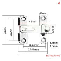 DONGLIONG กลอนล็อกบานพับสแตนเลสสตีลสำหรับประตูบานเลื่อนอุปกรณ์ฮาร์ดแวร์ประตูหน้าต่างเพื่อความปลอดภัยที่บ้าน