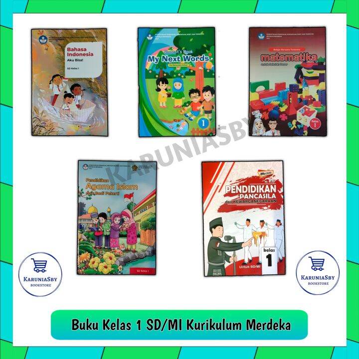 Buku Paket Kelas 1 Sd Kurikulum Merdeka Revisi 2021 Terbaru Lazada