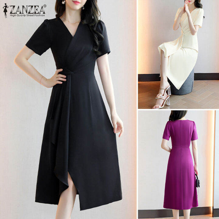 สินค้ามาใหม่-จัดส่งฟรี-fancystyle-zanzea-ชุดซันเดรสทรงเอไลน์เที่ยวกลางคืนชุดเดรสทรงไม่สมมาตรหรูหราสไตล์เกาหลีของผู้หญิง-11